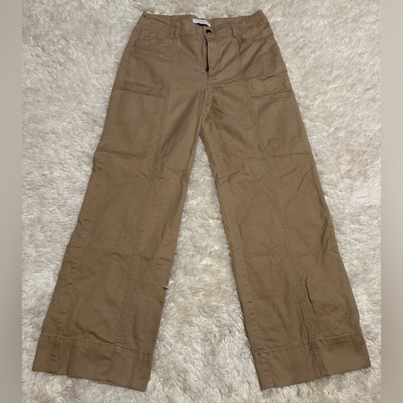 LOFT Pants - Loft Women’s Size 4 100% Cotton Tan Cargo Pants EUC
